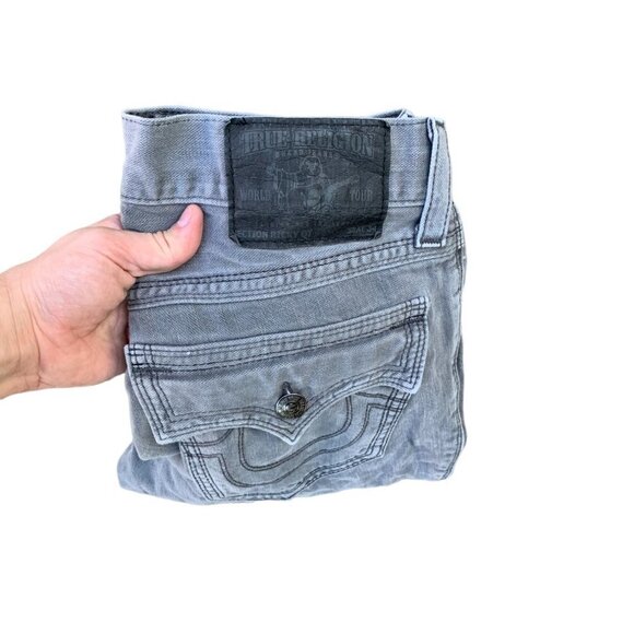 VINTAGE True Religion Jeans Size 30 RICKY QT Gray - Picture 4 of 7